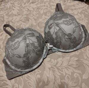 ▪️🩶▪️(Reduced) Delightful VS Vintage French Slate Grey Lace Bra - 38D